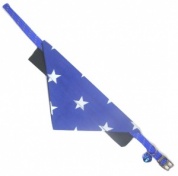 Blue Star Cat Collar and Bandana Set